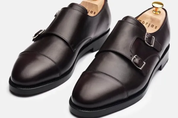 Monk Strap>MORJAS The Double Monkstrap BurgundyCalf
