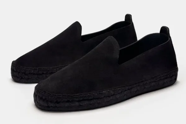 Espadrille>MORJAS The Espadrille AllBlackSuede