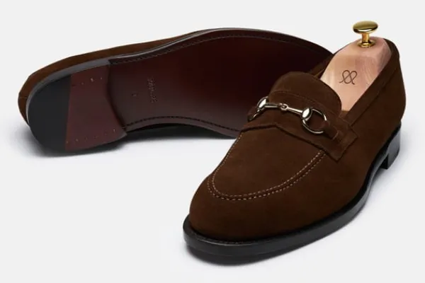 Loafers>MORJAS The Horsebit Loafer MediumBrownSuede