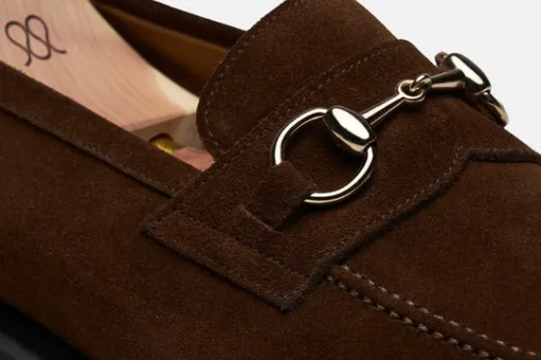 Loafers>MORJAS The Horsebit Loafer MediumBrownSuede