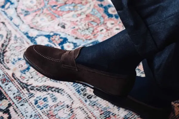 Loafers>MORJAS The Penny Loafer BrownSuede