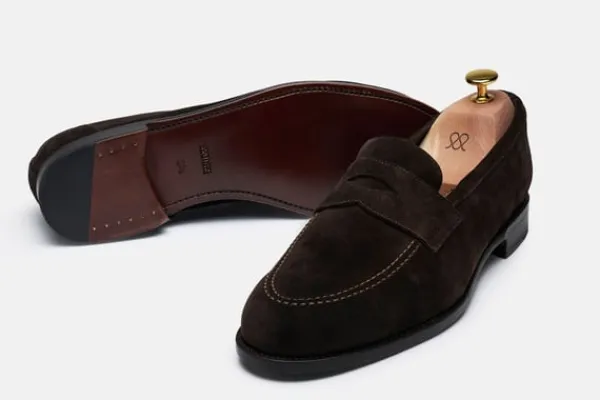 Loafers>MORJAS The Penny Loafer BrownSuede