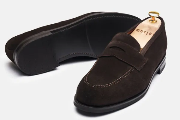 Loafers>MORJAS The Penny Loafer BrownSuede