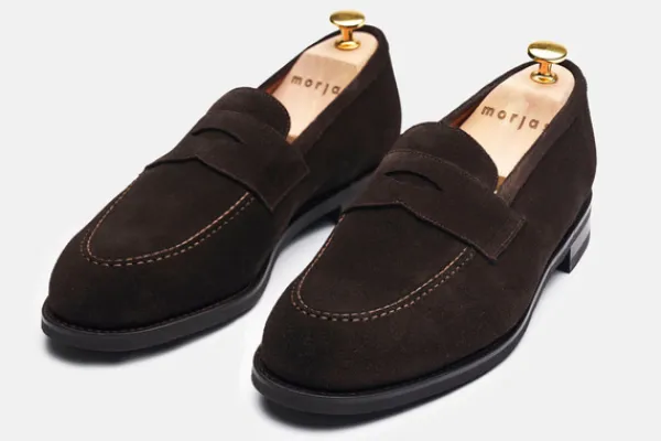 Loafers>MORJAS The Penny Loafer BrownSuede