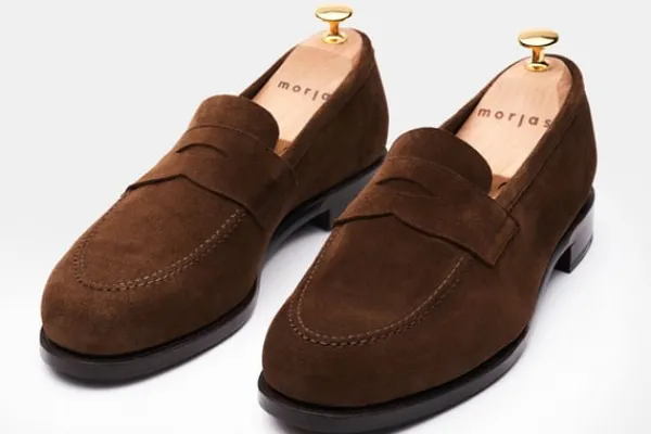 Loafers>MORJAS The Penny Loafer MediumBrownSuede