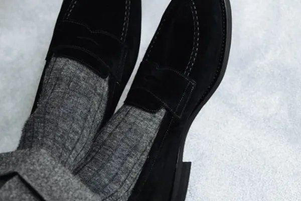 Loafers>MORJAS The Penny Loafer BlackSuede