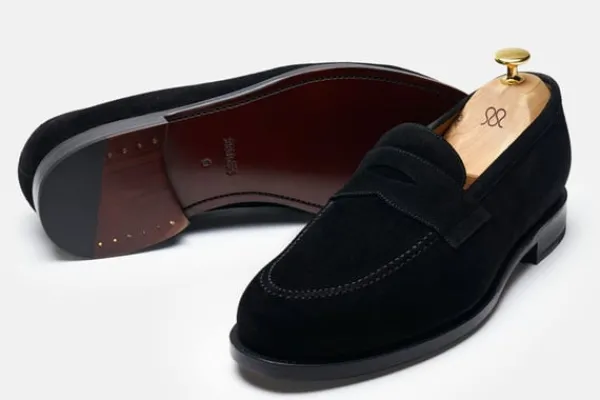 Loafers>MORJAS The Penny Loafer BlackSuede