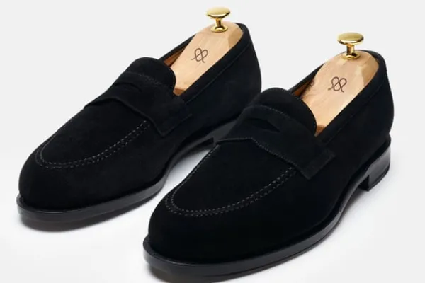 Loafers>MORJAS The Penny Loafer BlackSuede