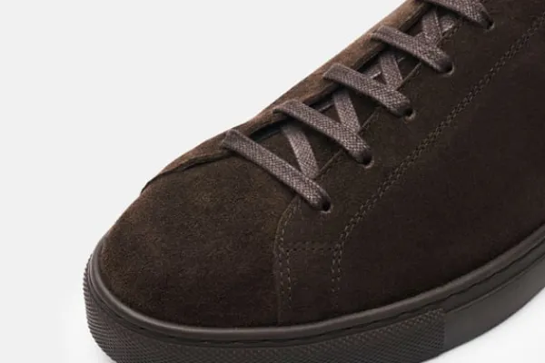 Sneaker>MORJAS The Sneaker 02 AllDarkBrownSuede